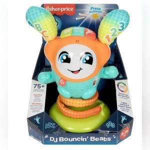 Fisher-Price Dj Bouncin’ Beats Electronic  Learning Toy With Bouncing Action